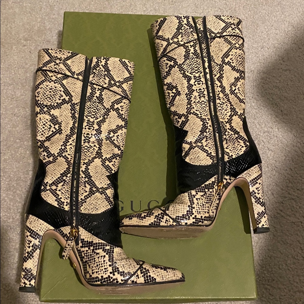 Gucci snakeskin python boot-RARE!